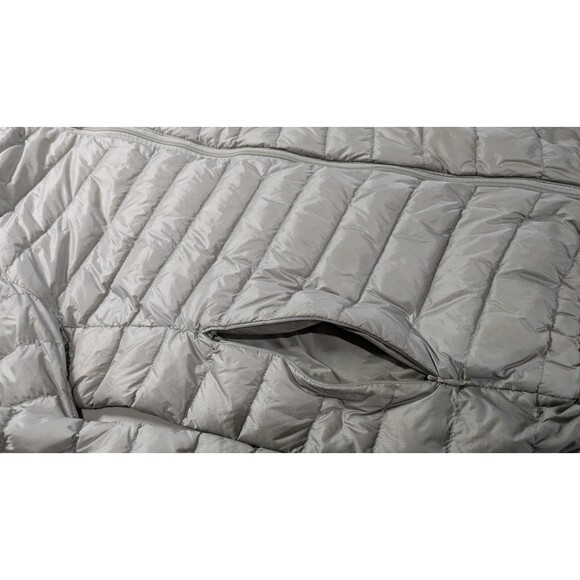 Kaximei Yilun Gray Puffer With Hood Jacket Asian Size L/Size M US - Picture 5 of 8